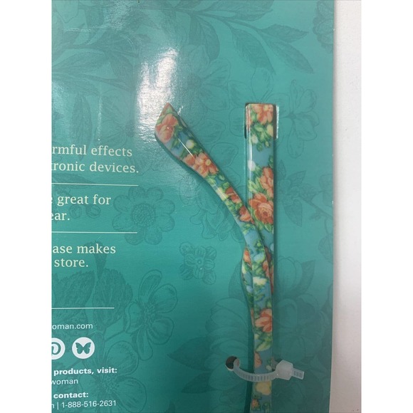 The Pioneer Woman "Vintage Floral" Blue Light Screen Protection Glasses W/ Case - Picture 6 of 7